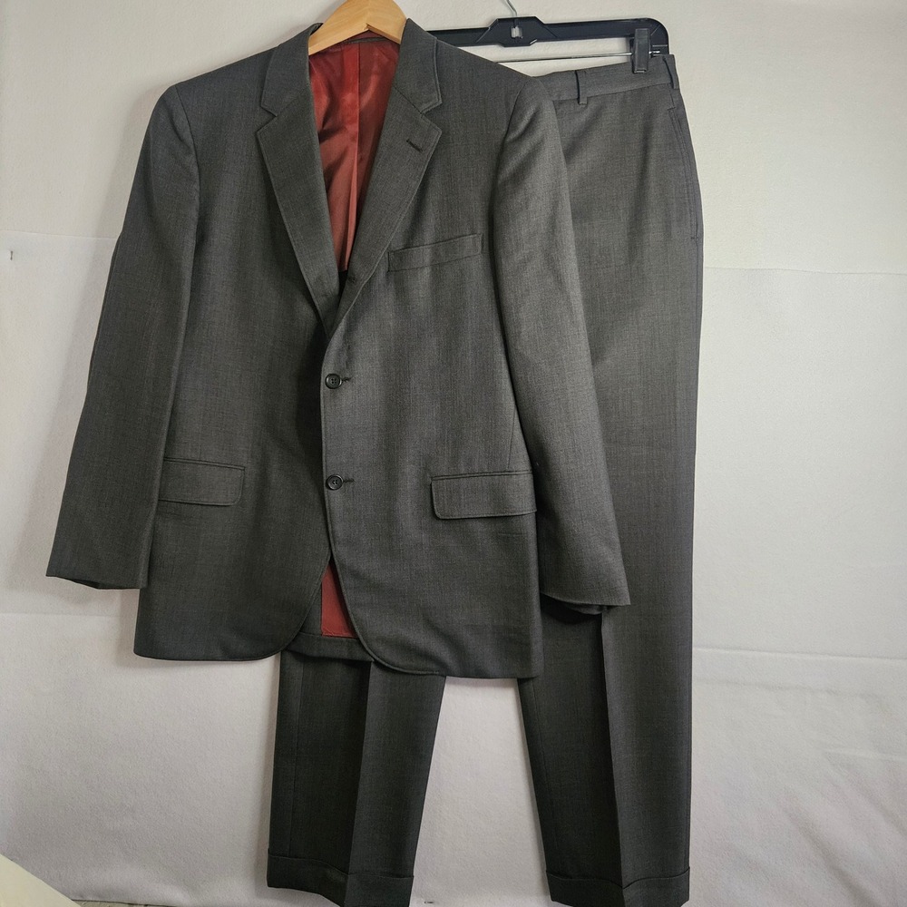 H‎ Freeman & Son George J Good Berkeley Suit Gray 2 Button Cuffed 40R 31W